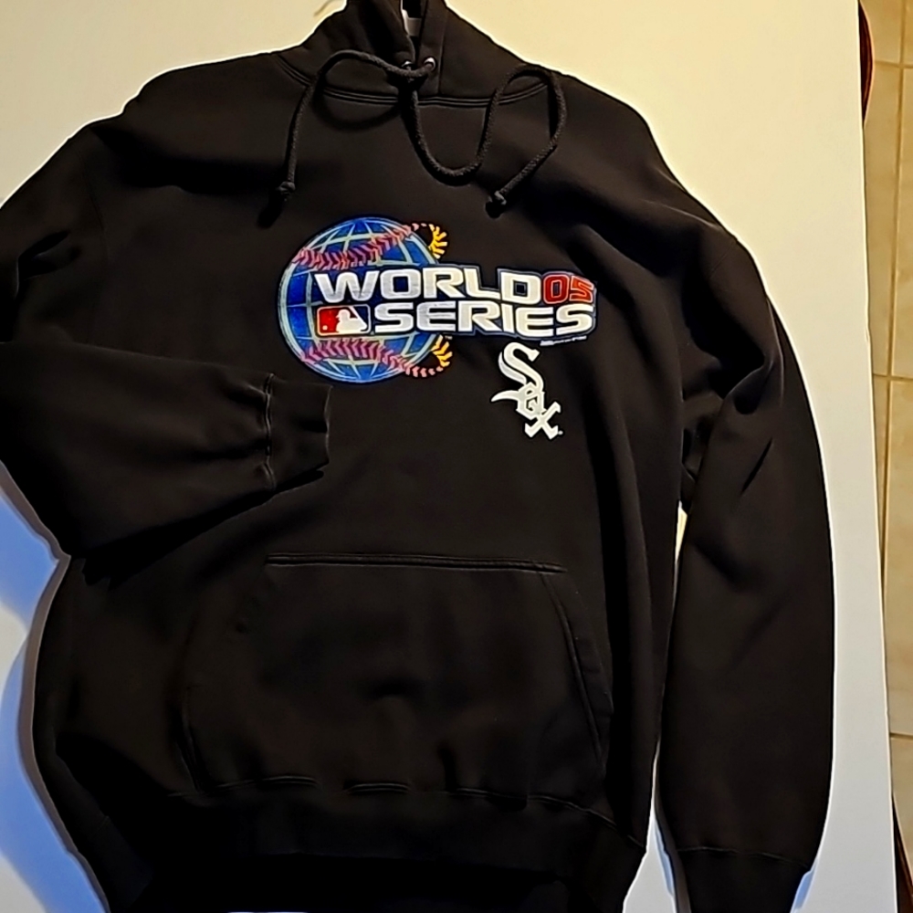WORLD SERIES 2005 MEN'S HOODIE SOX WON SIZE L BLACK